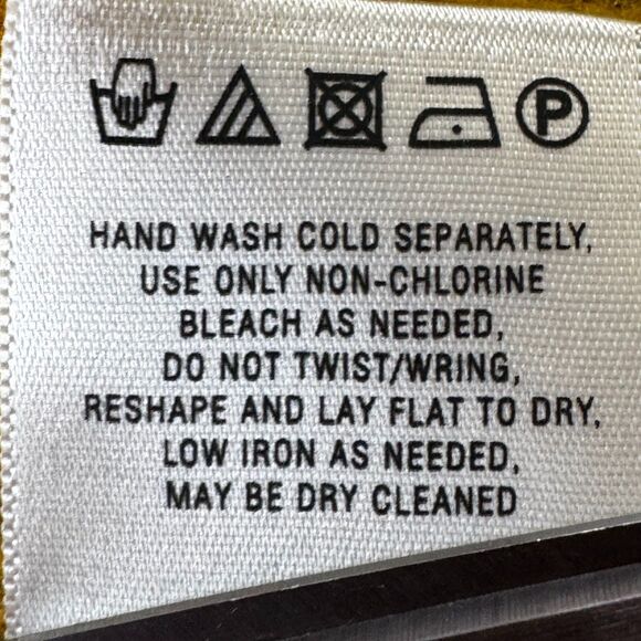 Far Away From Close Anthropologie Skirt Small Mustard Wool Blend Cable Knit Boho - Picture 11 of 12